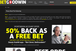 Betgoodwin - Great 50% Back